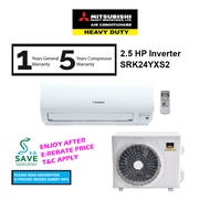 (SAVE 4.0) Mitsubishi 2.0HP Inverter SRK18YXP-W4 Air conditioner SRK18YXP / SRK18YXPW4 / 2.5HP SRK24YXS2 Penghawa Dingin