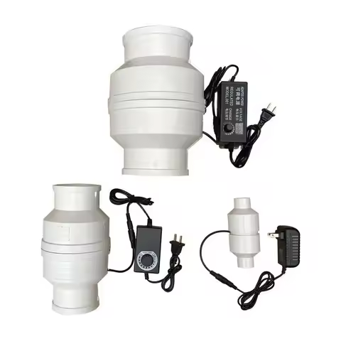 220V Home Silent Inline Pipe Duct Fan Bathroom Kitchen Ventilation Toilet Electric Window Wall Exhau