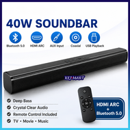 D01-PRO Bluetooth Soundbar 40W TV Speaker HDMI ARC Home Theater Sound System AUX Coaxial USB