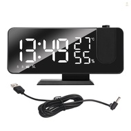 Digital Projection Alarm Clock Large LED Screen Alarm Clock Radio Loud Dual Alarm Clock for Heavy Sleeper Kid Elderly