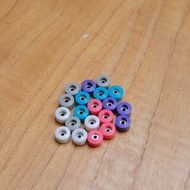 Standard fingerboard wheels ( skateboard finger) resin material size 4.5mm x 7.5mm with bearings