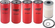 B76(2PCS) BF7814 B7685 PF7744 Filter Kit Oil Change Kit Compatible with D13 engine