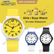 100% Authentic MINIONS Watch for Kids Boys Quartz Watch Waterproof for Girls Kids Watch Children Cute Wristwatch Shockproof Birthday Gift Christmas Gifts 8527