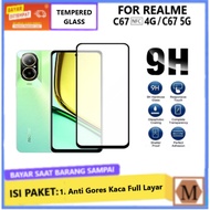 LAYAR Tempered Glass Realme C67 NFC 4G C67 5G C67 4G Full Cover Anti-Scratch Full Screen Glass Full 