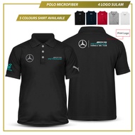 Polo Microfiber Polo Shirt Mercedes Petronas F1 Team Baju Premium Design Polo Shirt
