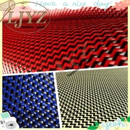 "LJYZ"【Grade A】3K 200gsm 40inch/100cm width Red/Blue/Yellow Carbon Aramid Fiber W twill Cloth  Kevla