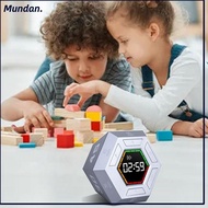 MUNDAN Electronic Timer Cube, 3 Volume Adjustable Hexagonal Pomodoro Timer, 3/5/15/30/45/60 Minute C