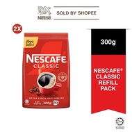 [Bundle of 2] Nescafe Classic Instant Coffee Powder Refill Pack 300g