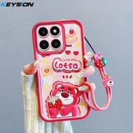 Keysion chống sốc trường hợp đối với Honor x6b với dây silicon mềm Dễ Thương 3D búp bê hoạt hình điệ