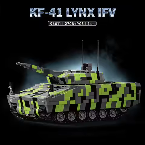 2708PCS KF-41 LYNX IFV Tank Building Blocks Ornaments Military Armored Vehicle Bricks Model Assembly