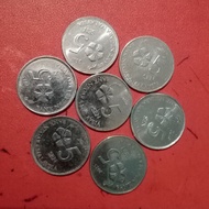 Koin asing Malaysia 5 Sen koin mancanegara TP1kv