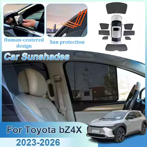 For Toyota bZ4X Subaru Solterra 2023 2024 2025 2026 EA10 Mesh Curtain Front Windshield Side Magnetic