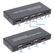 Technology - Switch DISPLAY PORT USB KVM SWITCH 2-4 PORTS FREE DP CABLE & USB