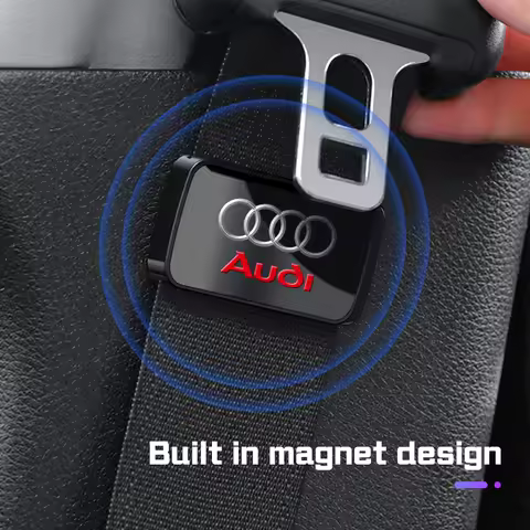 Sticker,Adjustable Car Seat Belt Fixing Clip Stabilizer Magnetic Fastener For Audi A1 A3 A4 A5 A6 A7