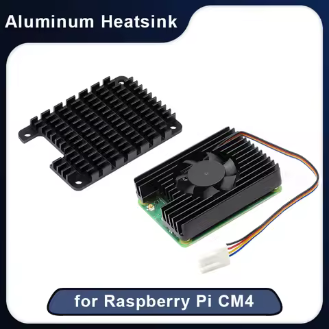 Raspberry Pi Computer Module 4 Aluminum Heatsink Antenna Dedicated Notched 12V 3007 Adjustable Speed