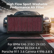 For BMW E46 318Ci Z4 E85 ALPINA B6 E64 4.4 Porsche 911 3.6 Carrera 4 996 3.8 S High Flow Sport Washa