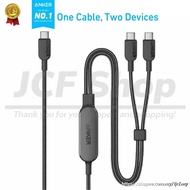 Anker 2-in-1 USB-C to USB-C Cable (4ft, 140W) A8895 | 2-in-1 | Smart Power Allocation