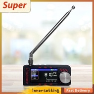 [innersetting.my] SI4732 0.5-108mhz LSB USB AM FM FM/AM Radio 1.9inch IPS Screen Mini Pocket Radio w