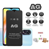 AG Matte Tempered Glass OPPO A18 A17 A17k A16 A16e A16k A15 A15s A12 A11k A9 2020 A7 A5 2020 F11 F9 