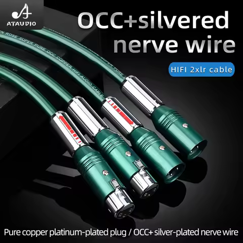 HIFI xlr audio cable female to male xlr cable OCC dual XLR cable for mixer microphone xlr cable