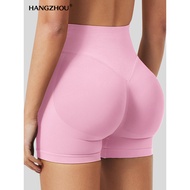 Dfyne Yoga Shorts Women Cross-Border TK Hot-selling High-Waist Sports Skinny Three-Point Pants Hip-L