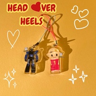 GANTUNGAN KEYCHAIN SAVE LIPBALM ROBOT HEAD OVER HEELS KDRAMA KEYCHAIN KEYCHAIN