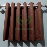 gorden poni atas pintu/poni gorden atas pintu lebar 200 cm - coklat tinggi 40cm