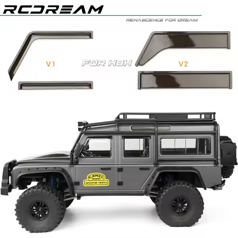 RCDream 1/8 Scale Window Weather Shield Visor Wind Deflector Rain Guards for MJX H8H Defender RC Cra