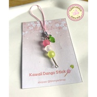 Beaded Keychain Japanese Dango Sticks Skewers Phone Charm Souvenir (Pls Read Description)