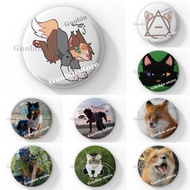 12 style Therian Delta Symbol Button Pin Creative Cartoon Rainbow Therian Sign Brooch Badge Bag Clot