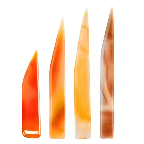 Mini Agate Polishing Knife - Jewelry Polishing Tool for Gold & Silver Cleaning, Engraving, and Resto