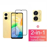 Screen Protector Tempered Glass For Vivo Y16 Y35 Y30 Y77 Y02s Y76 A17 V25 Pro T1X T1 5G Full Coverag