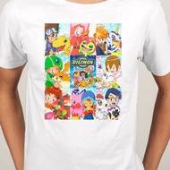 Short Sleeve T-shirt shirt Digimon Adventure Agumon Taichi Yagami Gabumon Yamato anime O-Neck Men Fa
