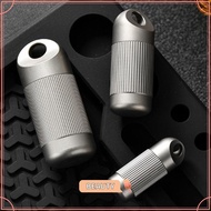 TOPBEAUTYMY Titanium Alloy Storage Box, Waterproof Portable Sealed Capsule,  Ultra-light Mini Campin