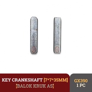 MESIN CRANKSHAFT GX390 7X7X35MM KEY BLOCK CRANK ASSEMBLY ENGINE DRIVE GX270 GX390 9HP 13HP KEY CRANK