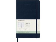 2022-2023 18個月大型經典週記硬皮手帳 藍色 (13 x 21 CM)