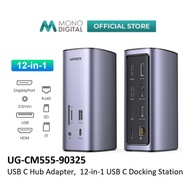 UGREEN CM555 USB-C DOCKING STATION USB-C 10G+ USB3.1+ 2*USB3.0+ DP 4K 60HZ+ RJ45+ SD/TF+ 2*HDMI + PD
