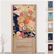 Japanese Style Door Curtain for Privacy Long Doorway Curtain for Kitchen Living Room Home Decoration Thicken Waterproof Room Curtain Self Adhesive
