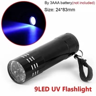 9 LED UV Torch Light Mini UV Flashlight Super Ultra Violet 9 Led Flashlight Torch Lamp Scorpion Dete