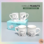 Corelle x Snoopy &amp; Charlie Mug 4p Set 380ml Gift