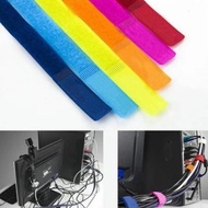 [BS 255] (6pc) Cable Ties / HOOK n Loop Magic Tie Cable Velcro Clamp Winder Tidy/