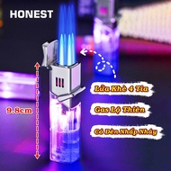 BẬT LỬA KHÈ 4 TIA GAS LỘ THIÊN HONEST 520 (CÓ ĐÈN LED NHẤP NHÁY) - (XÀI GAS)-NHATANH STORE