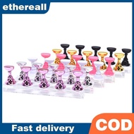 ETH 1 Set Nail Holder Practice Display Stand Acrylic Crystal Showing Shelf  TH