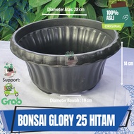 Pot Bunga Tanaman Bonsai Glory 25cm Bahan Plastik Tebal Premium Berkualitas Pot Bonsai Glory Warna M