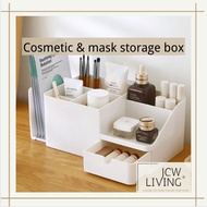 Cosmetic & mask storage box Large-capacity lipstick desktop organization Storage rack for dressing t