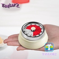 ATAYLOR Mechanical Timer, 60-Minute Stopwatch Alarm Clock Visual Timer, Small with Loud Alarm Visual