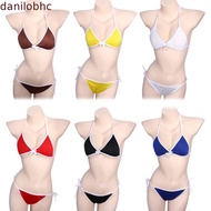 DANILO Swimsuit Cosplay Halter Neck Strap Simple Biquini  Female Bathing Suit