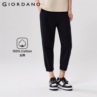 GIORDANO WOMEN Women's Elastic Waist Relax Cropped Pants 0 05425256