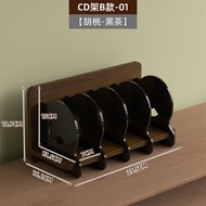 ตู้เสื้อผ้าแบบแยกชั้น Acrylic CD Rack Vinyl Record Display Stand Tape Black Glue Storage Box Desktop