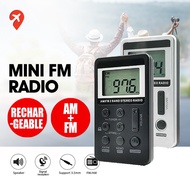 Fm Radio Rechargeable | Portable Radio Fm Digital With Auto Search Function | 收音機 小型 迷你